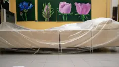 Sofas are wrapped up