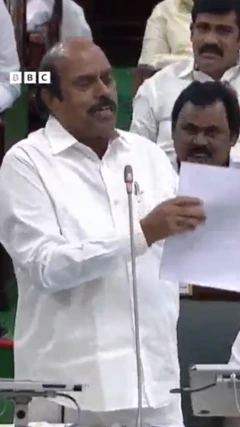 திமுக சட்டமன்ற உறுப்பினர் எ.வ. வேலு