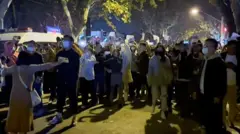Çin'de protesto
