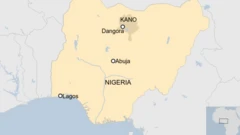 Une Carte du Nigeria