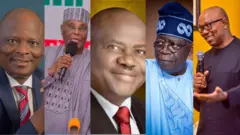 Atiku, Wike, Kwankwaso, Tinubu da Obi