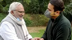 राष्ट्रीय लोकदल के अध्यक्ष चौधरी जयंत सिंह और गजराज सिंह