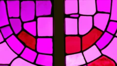 Paleta de magenta en vidrio