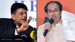 पियुष गोयल आणि उद्धव ठाकरे