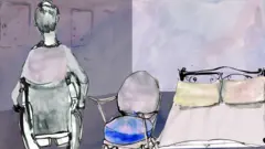 Man on wheelchair in bedroom