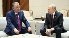 د تاجکستان او روسيې ولسمشران