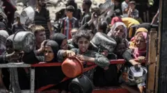 በጋዛ የተራቡ ሰዎች