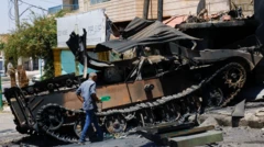 مركبة عسكرية معطلة في السويداء يوم الجمعة 25 يوليو/تموز