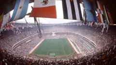 ملعب أزتيكا قبل نهائي كأس العالم 1986 في المكسيك