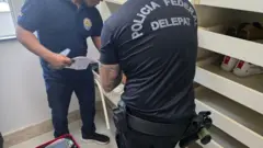 Imagem divulgada pela Polícia Federal na nova fase da Operação Sem Desconto