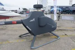Türk Havacılık ve Uzay Sanayii (TUSAŞ) uçuş testlerine başlayan döner kanatlı kargo insansız hava aracı (İHA) ilk kez Paris Airshow'da sergilendi. 