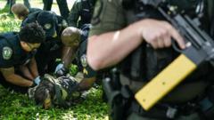 برخورد پلیس آمریکا با تحصن‌های دانشگاهی علیه جنگ غزه