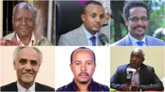 Pirofesar Mararaa, Dr Dasaalanyi, Obbo Yeshiiwaas, Pirofesar Bayyana, Obbo Andomiifi Obbo Toleeraa