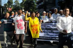 সিলেটে ২০২১ সালের বিএনপির সমাবেশের একটি মিছিল। 