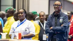 Consolée Uwimana na Perezida Paul Kagame
