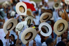 Wasu masu zanga-zanga a Mexico