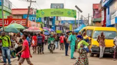 Ẹnu ọna abawọle ọja Computer Village ni Ikeja, nipinlẹ Eko