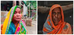 আসাম থেকে বাংলাদেশে ঠেলে দেওয়ার চারদিন পরে আবারও আসামে ফিরেছেন - সোনা বানু (ডাইনে),  মালেকা খাতুন (বাঁয়ে)