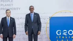 Perezida w'u Rwanda Paul Kagame ni umwe mu bandi bategetsi batumiwe muri iyi nama ya G20, aha ari kumwe na Minisitiri w'intebe w'Ubutaliyani Mario Draghi ari we kuri ubu ukuriye G20