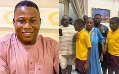Sunday Igboho wa ni apa osi, Aburo Adebayo Adelabu atawọn ọmọ rẹ to fi mọ ero mii wa ni apa ọtun