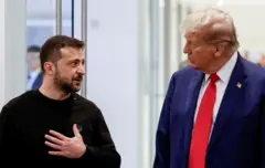 دونالد ترامب وفولوديمير زيلينسكي