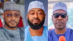 Gwamnonin jihohin Zamfara da Neja da kuma Borno a Najeriya