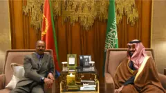 ፕረዚደንት ኢሳይያስ ኣፈወርቂ ምስ ልኡል ስዑድ ዓረብ መሓመድ ቢን ሳልማን
