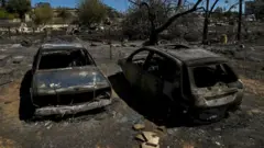 Сгоревшие машины