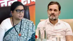 स्मृती इराणी आणि राहुल गांधी 