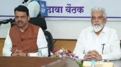 मुख्यमंत्री देवेंद्र फडणवीस आणि शालेय शिक्षणमंत्री दादा भुसे