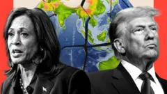 కమలా హారిస్, ట్రంప్ 