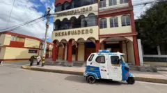 Un mototaxi en Desaguadero, Perú.