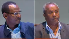 ሓላፊ ስታፍ ሓይሊ ምክልኻል ፌደራል መንግስቲ ኢትዮጵያ ፊልድ ማርሻል ብርሃኑ ጁላን ዋና ኣዛዚ ሓይልታት ትግራይ ጀነራል ታደሰ ወረደን