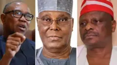 Peter Obi da Atiku Abubkar da Rabiu Musa Kwankwaso