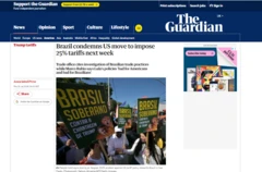 Reportagem no The Guardian