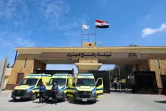 صورة لمعبر رفح من الجانب المصري