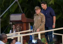 Raúl Guillermo y Raúl Castro