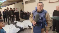 مراسلنا عدنان البرش في مستشفى أبو يوسف في رفح