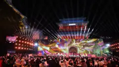 La celebración de la cuenta regresiva de Año Nuevo de 2026 en Pekín tendrá lugar en la Gran Muralla de Juyongguan el 31 de diciembre de 2025 en Pekín, China.