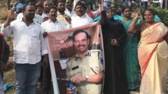 సజ్జనార్‌కు జై కొడుతూ ప్రజల సంబరాలు