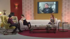 صورة من حلقة دنيانا عن أبطال الكرتون