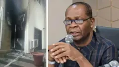 Igbokwe na ụlọ ya gbara ọkụ
