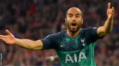 Lucas Moura, mchezaji wa kiungo cha mbele wa Tottenham