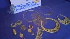 Ukrainian artefacts recovered by Spanish police.