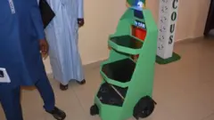 Doctor robot on the hospital ward