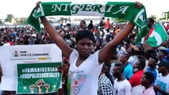 Young Nigerians trooped out to protest police brutality in October 2020, a movement now popularly referred to as End Sars. (Source: Getty Images)
