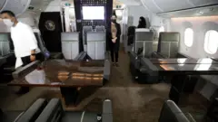 Cumhurbaşkanlığı uçağı.