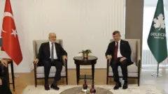 Temel Karamollaoğlu ve Ahmet Davutoğlu