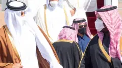 محمد بن سلمان وتميم بن حمد.