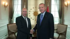 Rusya Devlet Başkanı Vladimir Putin ve Cumhurbaşkanı Recep Tayyip Erdoğan